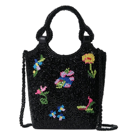STAUD Handbags - STAUD's Zoe tote bag is crafted of beads